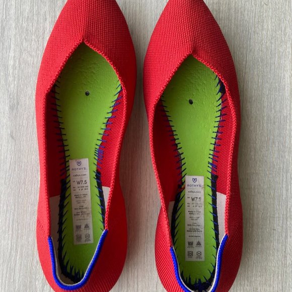 ROTHYS The Point in RED Size 7.5 - Picture 7 of 10